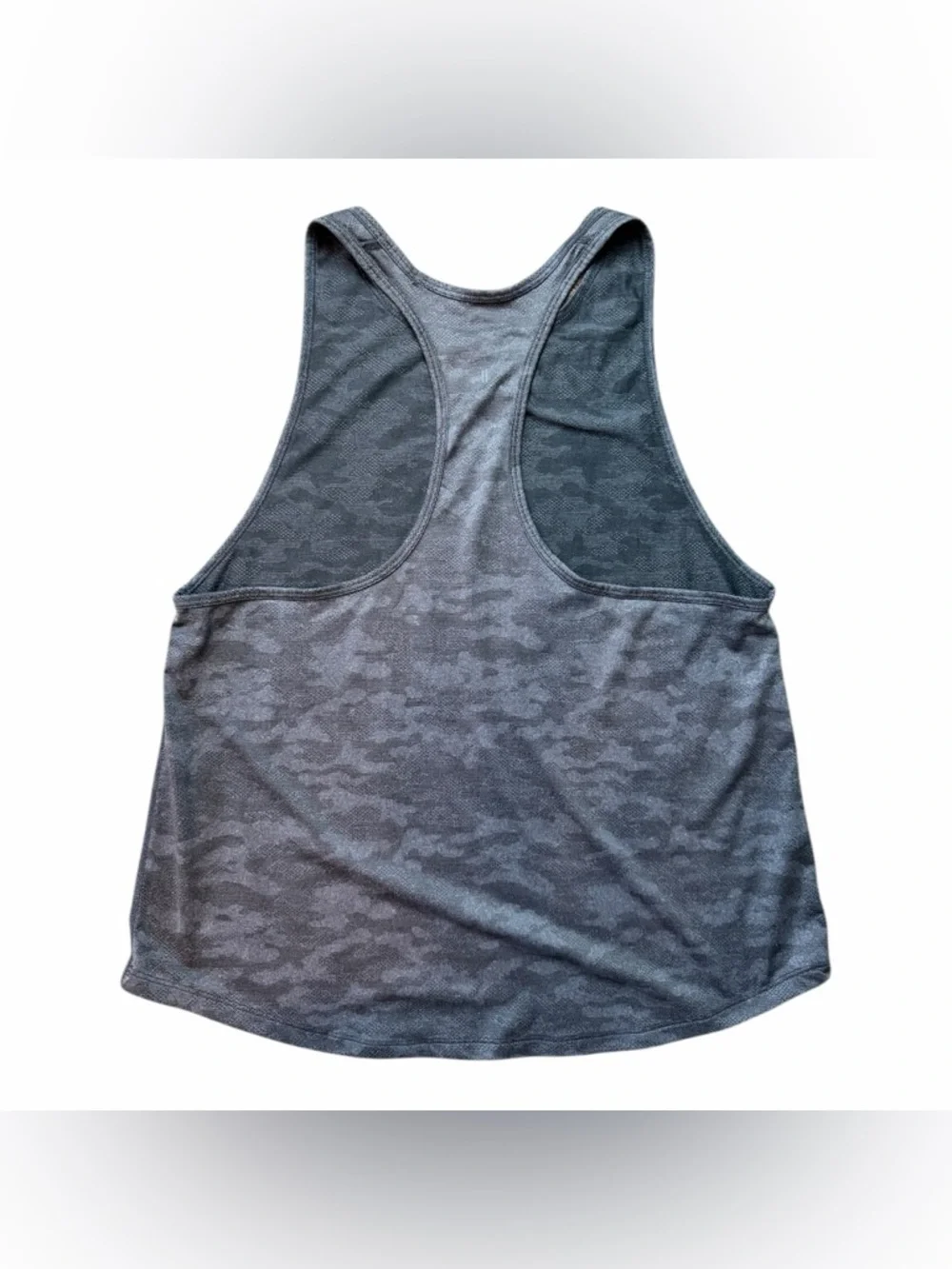 NOBULL Women’s High-Neck Charcoal Gray Camo Racerback Tank - Picture 3 of 4